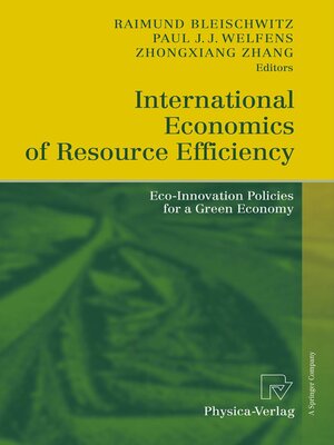 cover image of International Economics of Resource Efficiency